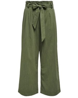 ONLY Green Viscose Pant