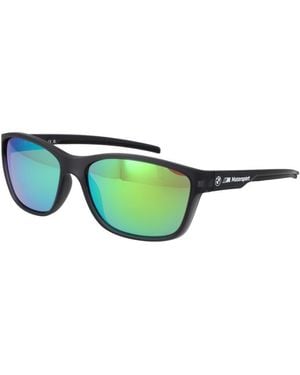 BMW Black Plastic Sunglasses - Green