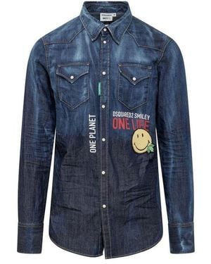 DSquared² Denim Shirts - Blue