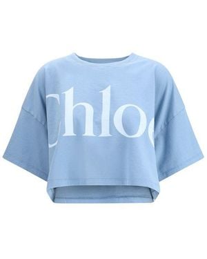 Chloé Cropped T - Blue
