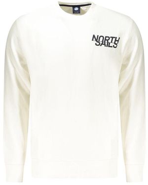 North Sails White Cotton Men's Sweatshirt