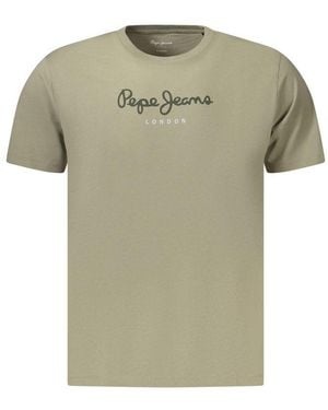 Pepe Jeans Verde Cotton Men T - Green
