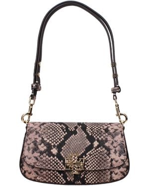 Tory Burch Pink Leather Shoulder Bag - Brown