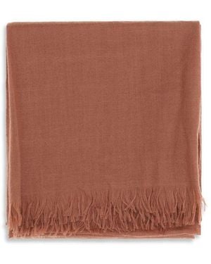 Brunello Cucinelli Orange Cashmere Foulard - Brown