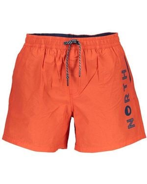 North Sails Arancione Cotton Men's Swim Boxer - Red