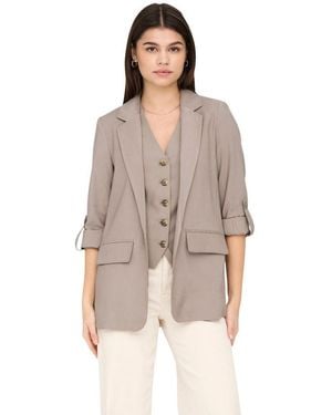 ONLY Viscose Blazer - Brown