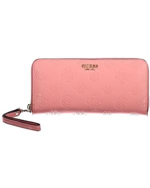Guess Pink Polyethylene Wallet
