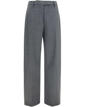 THE LATEST Grey Polyester Dress Trousers