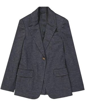 Brunello Cucinelli Wool Blazer - Blue