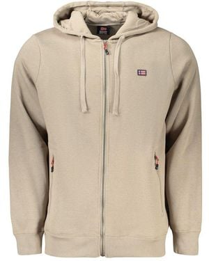Norway 1963 Cotton Menswear Hoodie - Natural