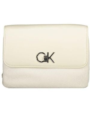 Calvin Klein Beige Polyester Handbag - Natural