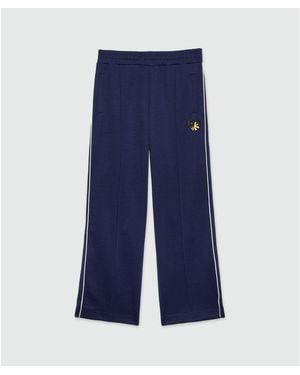 MSGM Blue Polyester Sweatpants (workout Pants)