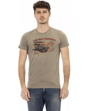 TRUSSARDI ACTION Green Cotton Men T