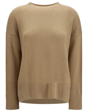 Allude Beige Cashmere Sweatshirt - Natural