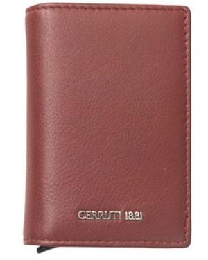 Cerruti 1881 Red Calfskin Men Wallet