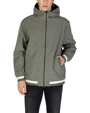 Replay Green Polyester Jacket - Grey