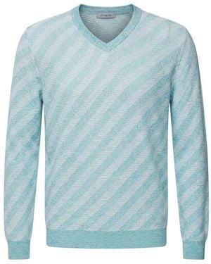 Malo Light Blue Linen Men's Sweater