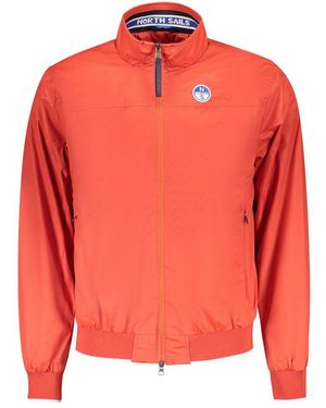 North Sails Red Polyester Men's Jacket - Orange