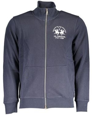 La Martina Blue Cotton Men's Sweatshirt