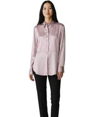Brunello Cucinelli Purple Silk Blouse - Pink