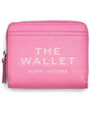Marc Jacobs The Leather Mini Compact Wallet - Pink