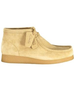 Clarks Lace-Up Boots - Natural