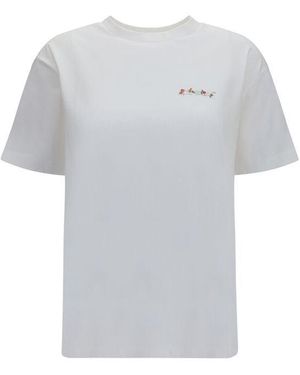 Off-White c/o Virgil Abloh White Cotton T-shirt - L - Gray