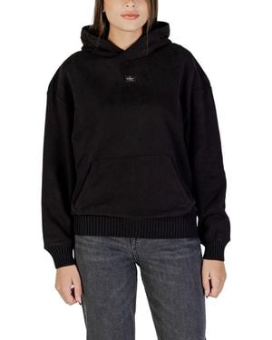 Calvin Klein Black Cotton Hoodie