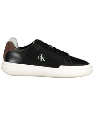 Calvin Klein Black Polyurethane Men's Trainer
