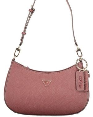 Guess Brown Polyethylene Handbag - Pink