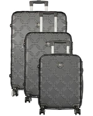 Laura Biagiotti Black Polyurethane 's Travel Bag - Grey