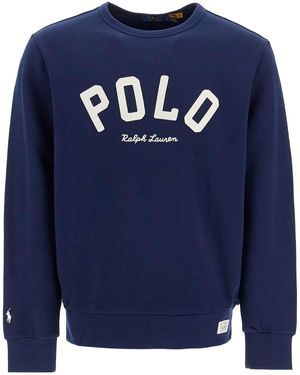 Longchamp Crewneck Sweatshirt With Letter - Blue