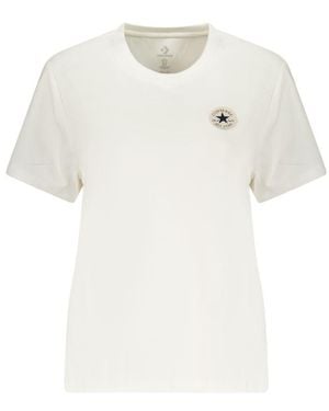 Converse Bianco Cotton Woman T - White