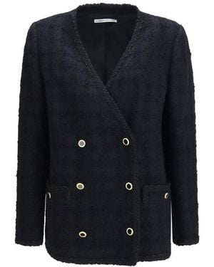 Alessandra Rich Black Cotton Full - Blue
