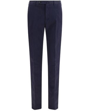 PT Torino Blue Elastane Casual Pants