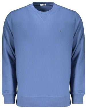 COVERI MOVING Blue Cotton Men's Sweatshirt