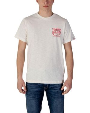 Replay Cream Cotton T - Grey