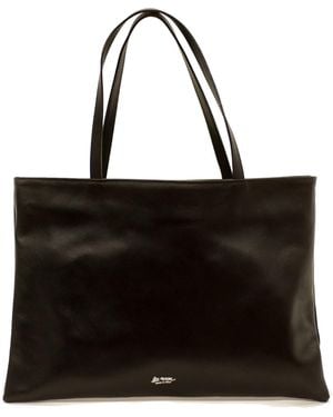 LA ROSE Tote Bag Azzurro - Black