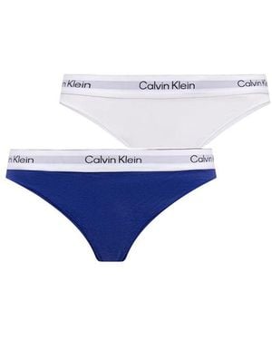 Calvin Klein Blue Cotton Pantie