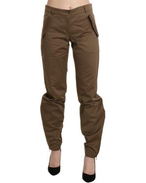 Ermanno Scervino Chic Mid Waist Straight Trouser - Black