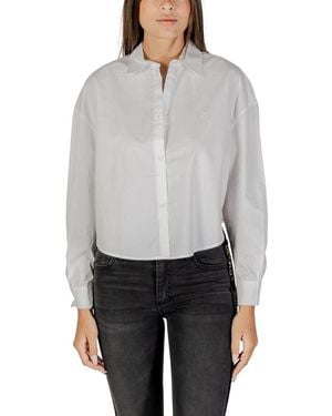 ARMANI EXCHANGE White Cotton Blouse - Gray