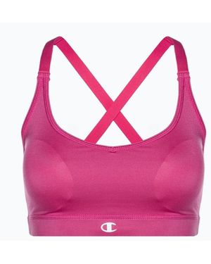 Champion Fuchsia Polyester Bra - Pink