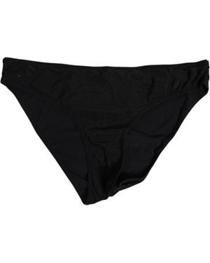 Dolce & Gabbana Nylon Stretch Slip Brief Underwear 25+Pa Clothing - Black