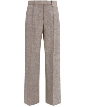 Burberry Beige Wool Oves Aries Dress Trousers - Grey