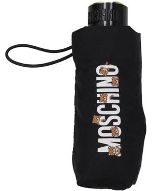 Moschino Black Polyester Umbrella