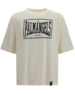 Palm Angels Beige Cotton T - Grey