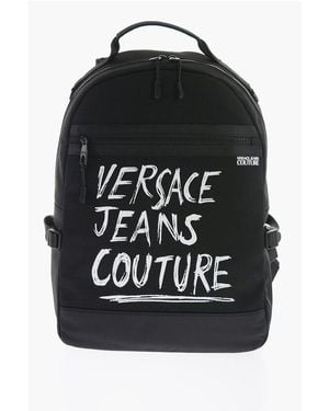 Versace Black Polyester Backpack