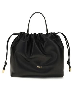 Chloé Black Lamb Ovis Aries Aries Shoulder Bag
