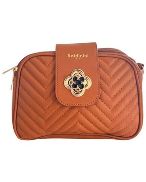 Baldinini Brown Pu Crossbody Bag - Orange