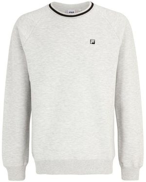Fila Black Cotton Sweatshirt - White